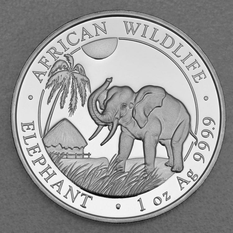 1oz Silbermünze Somalia Elefant 2017