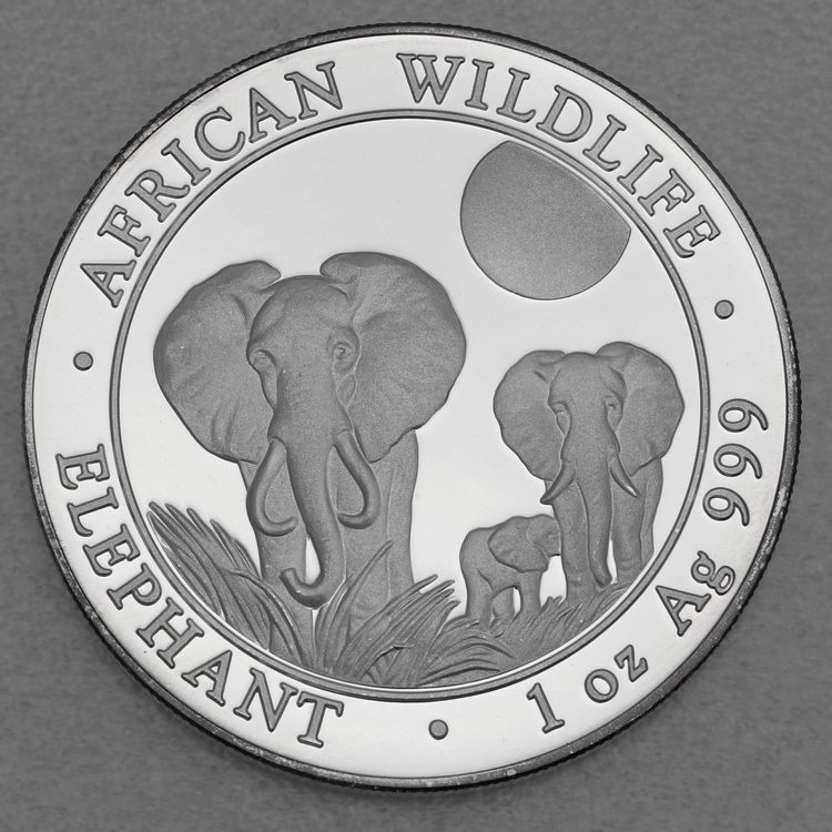 1oz Silbermünze Somalia Elefant 201