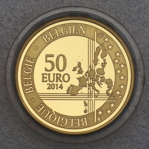 50 Euro Goldmünzen Belgien 2014 Adolphe Sax