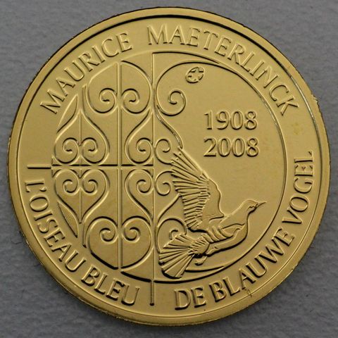 50 Euro Goldmünze Belgien 2008 Der blaue Vogel