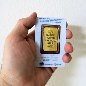 1oz PAMP Goldbarren