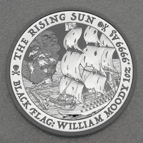 Silbermünze 1oz "Rising Sun - William Moody 2022" Black Flag Serie