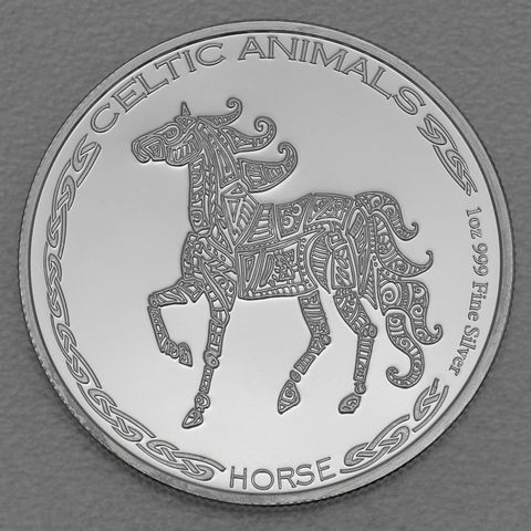 Silbermünze 1oz Tschad Celtic Animals Serie 2020- Horse