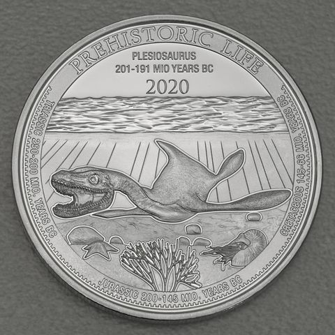 Silbermünze 1oz Congo Prehistoric Life - 2020 Plesiosaurus 