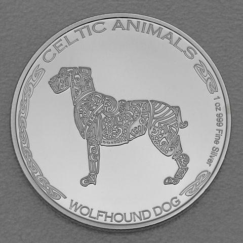 Silbermünze 1oz Tschad Celtic Animals Serie 2022 - Dog