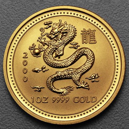 Lunar I, 1oz Goldmünze, Drache, 2000