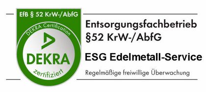 zertifizierter Galvanorecyclingbetrieb