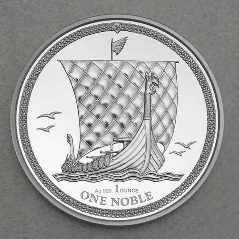 Silbermünze 1oz Isle of Man Noble 2018