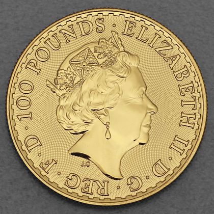 1oz Goldmünze Britannia 2022, Queen Elizabeth II