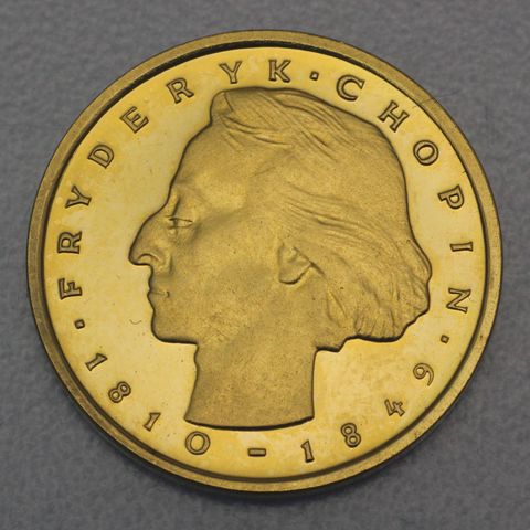 Goldmünze 2000 Zloty Polen 1977 Fryderyk Chopin