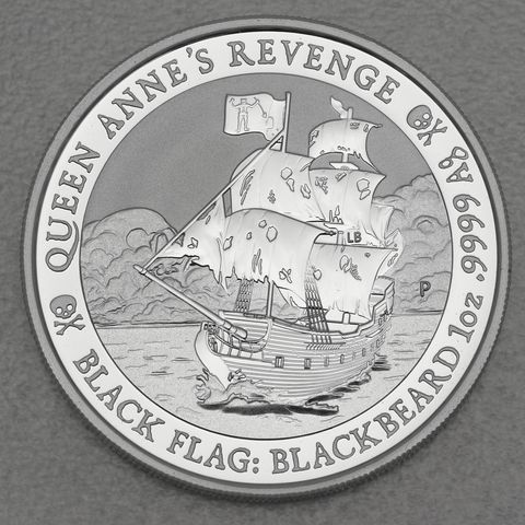 Silbermünze 1oz "Anne's Revenge - Blackbeard 2019"  Black Flag Serie