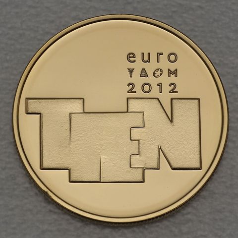 Goldmünze 10 Euro Niederlande 2012 Skulptur