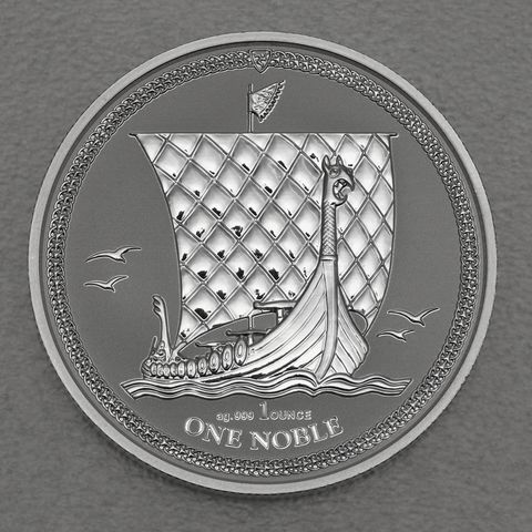 Silbermünze 1oz Isle of Man Noble 2017