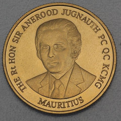 Goldmünze 200 Rupees 1/2oz (22 Karat) Mauritius Unabhängigkeit