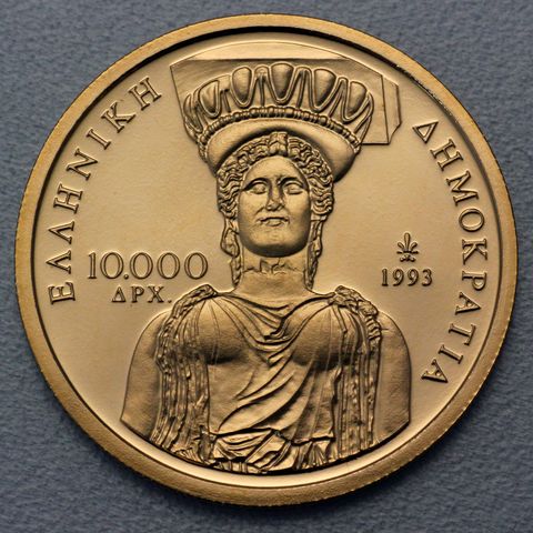 Goldmünze 10000 Drachmen Griechenland 1993