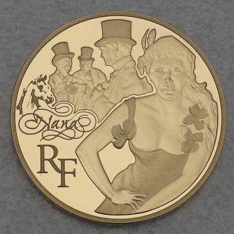 Goldmünze 50 Euro Frankreich 2011 - Emilie Zola