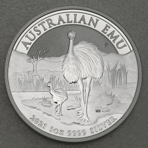 Silbermünze 1oz Australian Emu 2021