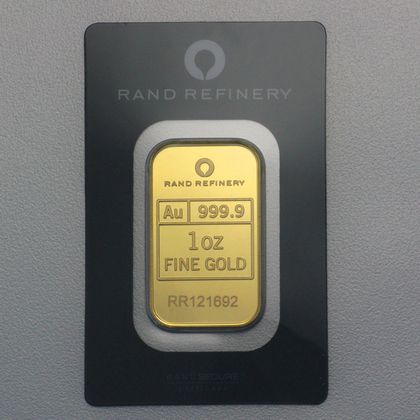 1oz Goldbarren Rand Refinery