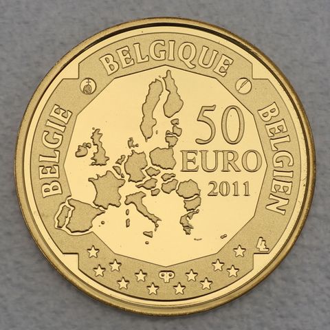 50 Euro Goldmünzen Belgien 2011 Tiefseeforschung