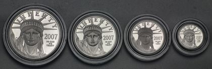 Platin Eagle 1oz,, 1/2oz, 1/4oz, 1/10oz