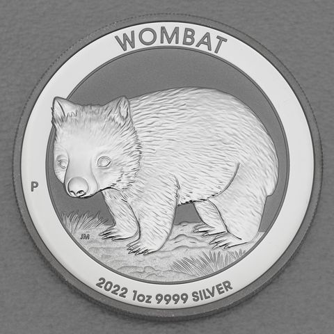 Silbermünze 1oz Autralian Wombat 2022