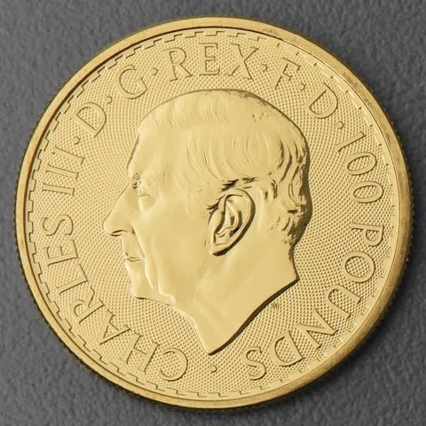 1oz Goldmünze Britannia 2024, King Charles III