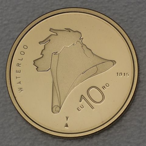 Goldmünze 10 Euro Niederlande 2015 Waterloo