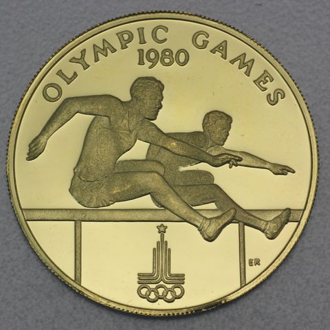 Goldmünze 100 Tala Samoa 1980 - Olympiade Moskau