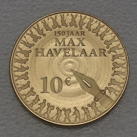 Goldmünze 10 Euro Niederlande 2010 Max Havelaar