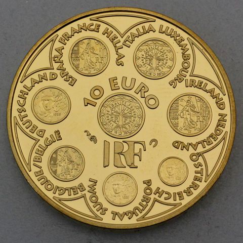 Goldmünze 10 Euro Frankreich 2002 - Europa