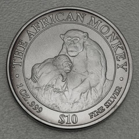 Silbermünze 1oz African Monkey Somalia 2003