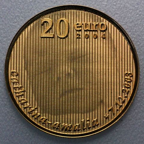 Goldmünze 20 Euro Niederlande 2004