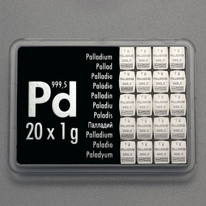 20g Palladium CombiBar™ Tafelbarren