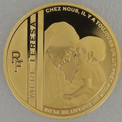 Goldmünze 50 Euro Frankreich 2010 - Mutter Theresa