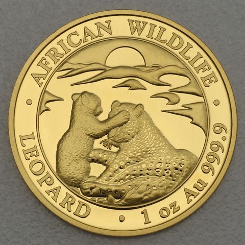 Goldmünze 1oz Somalia Leopard 2019