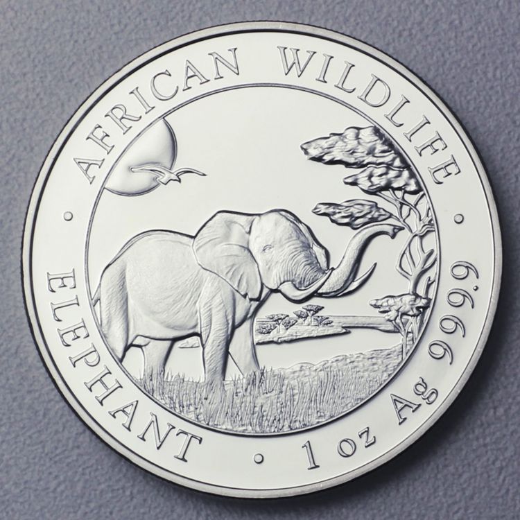 1oz Silbermünze Somalia Elefant 2019