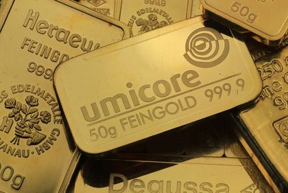 Edelmetallbarren aus Gold