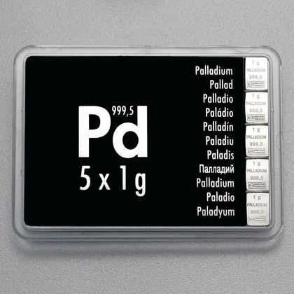 5g Palladium CombiBar™ Tafelbarren