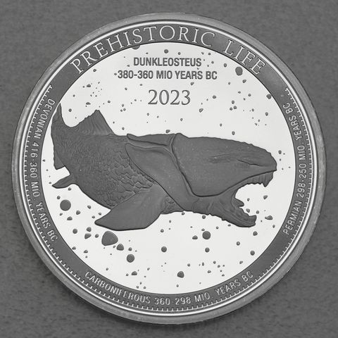 Silbermünze 1oz Congo Prehistoric Life - 2023 Dunkleosteus 