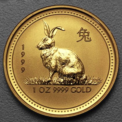 Lunar I, 1oz Goldmünze, Hase, 1999