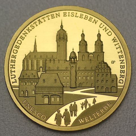 100 Euro Goldmünze BRD 2017 Eisleben und Wittenberg