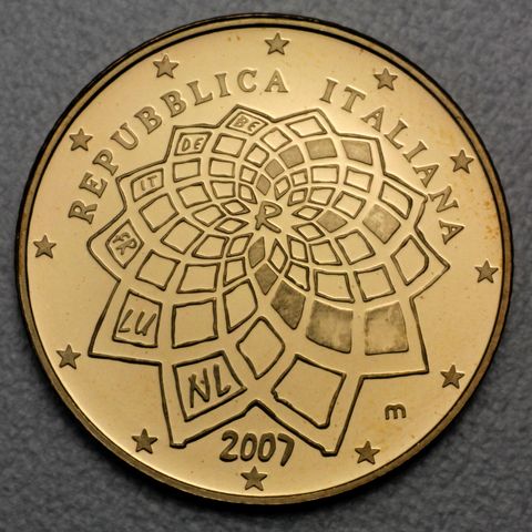 20 Euro Goldmünze Italien 2007 Jahrestag 50 der Verträge in Rom