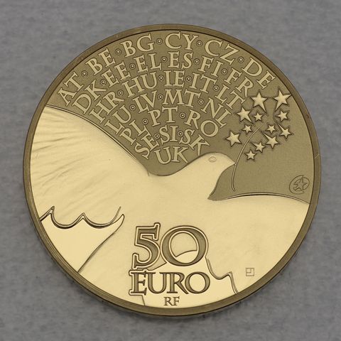 Goldmünze 50 Euro Frankreich 2015 - 70 Jahre Frieden in Europa