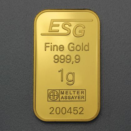 1g Fairtrade Goldbarren