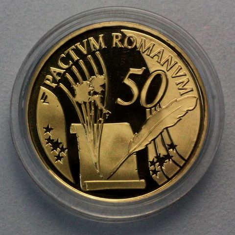 50 Euro Goldmünzen Belgien 2007 Pactum Romanum