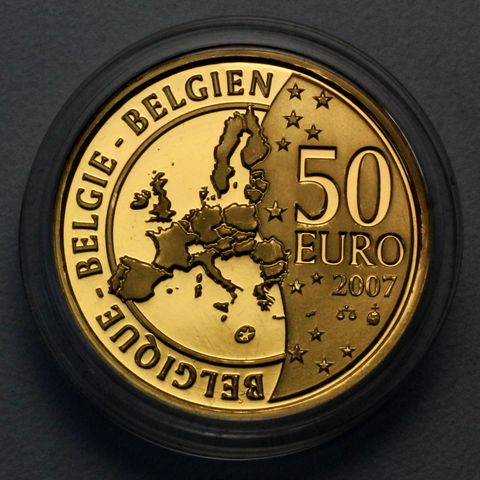 50 Euro Goldmünzen Belgien 2007 Pactum Romanum