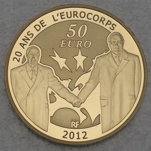 Goldmünze 50 Euro Frankreich 2012 - 20 Jahre Eurocorps