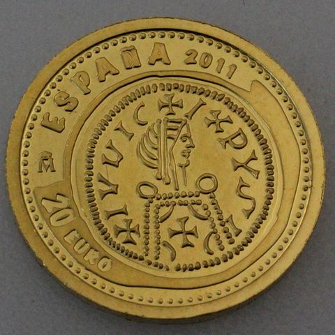 Goldmünze 20 Euro Spanien 2011 Leovigildo 