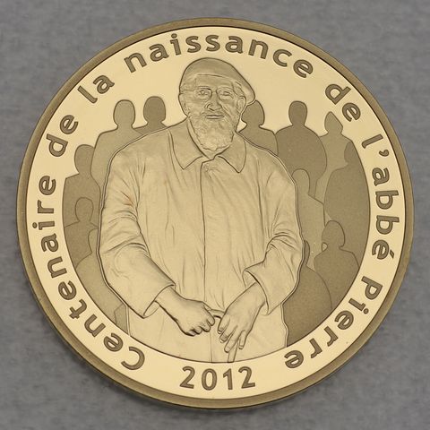 Goldmünze 50 Euro Frankreich 2012 - Abbe Pierre