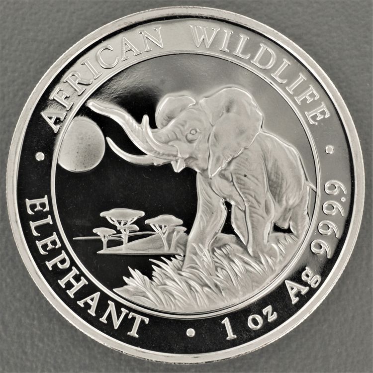 1oz Silbermünze Somalia Elefant 2016